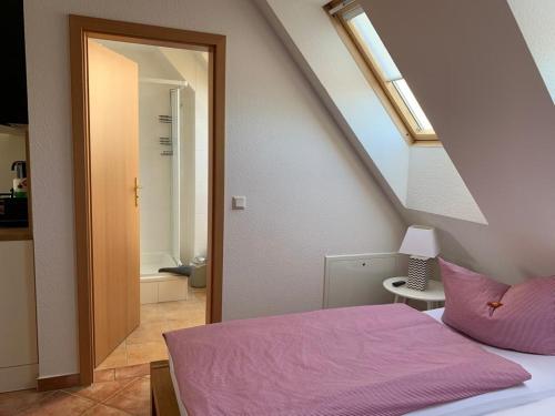 Posteľ alebo postele v izbe v ubytovaní Frische Brise