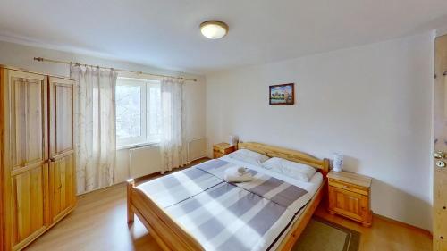 Postel nebo postele na pokoji v ubytování Chalupa Ždiar