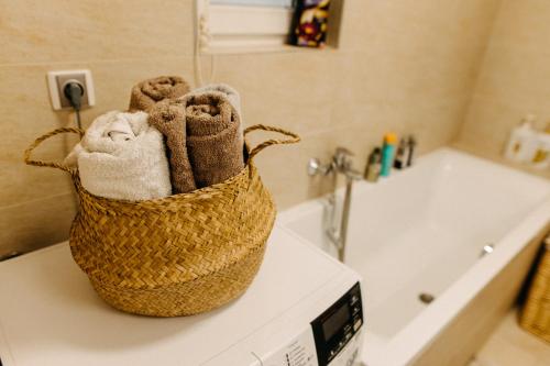 Koupelna v ubytování Apartmán v srdci Znojma „Jako doma“