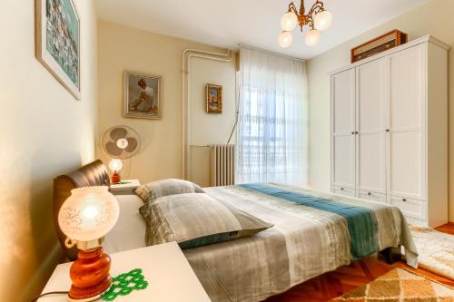 Posteľ alebo postele v izbe v ubytovaní Apartment Magical view