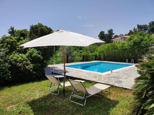 Bazén v ubytování Villa VERA - private villa for 8 guests with pool nebo v jeho okolí