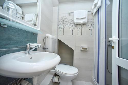 Koupelna v ubytování Apartment Plazza Rafailovici