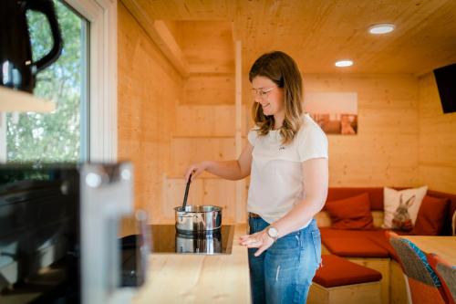 Příslušenství pro přípravu čaje a kávy v ubytování Tiny House - Birne