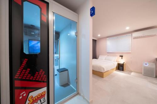 Object AanK Hotel Gumiにあるベッド
