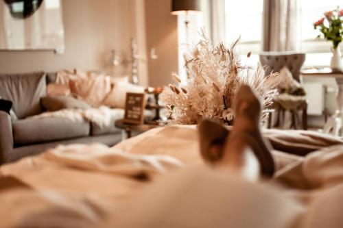 Posezení v ubytování Inselliebe Deluxe Apartement/ Studio