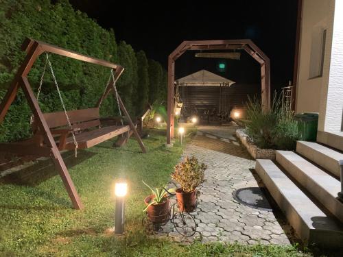 Zahrada ubytování Villa Goldlux