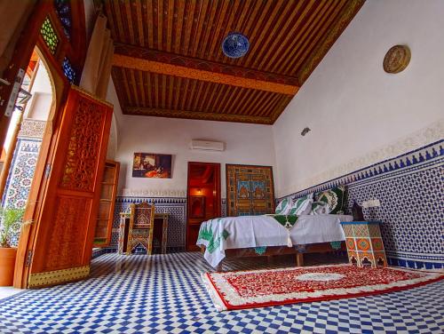 Posezení v ubytování Riad Fès Center