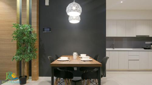 Dapur atau dapur kecil di Suasana Residence JB City Lifestyle Suites by NEO