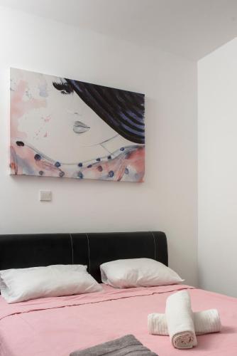 Rúm í herbergi á Valdivian Flat 18