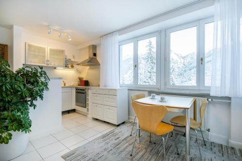 Kuchyň nebo kuchyňský kout v ubytování Residenz Kaiser Franz Josef