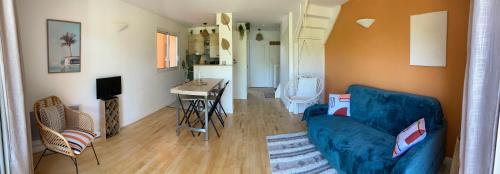 Χώρος καθιστικού στο Superbe duplex proche centre et plages