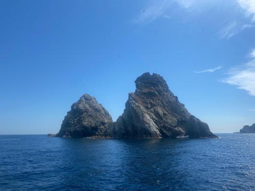 a view of a small island in the ocean at Appartement T3 à la Seyne sur mer in La Seyne-sur-Mer