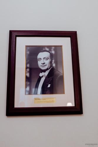 a framed picture of a man in a tuxedo at Steigenberger Cecil Hotel Alexandria in Alexandria