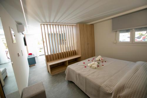Mythos Bungalowsにあるベッド