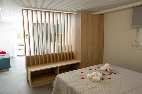 Mythos Bungalowsにあるベッド