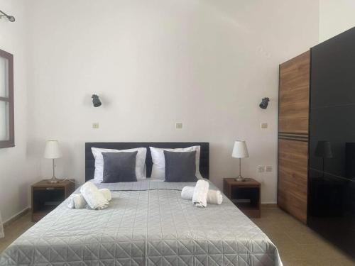 Posteľ alebo postele v izbe v ubytovaní Aegean Endless Summer Villa Pefkos
