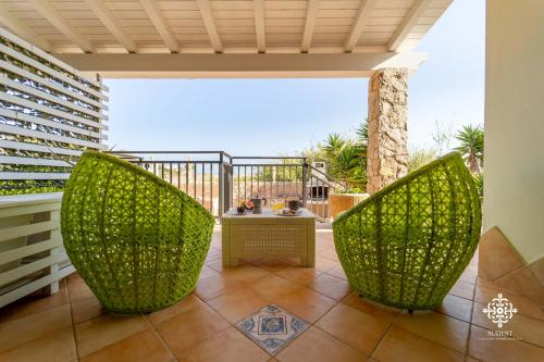 Balkoni atau teres di Borgo Marino Beach Residence