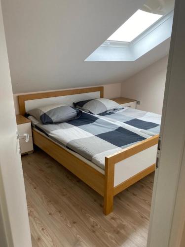 Ένα ή περισσότερα κρεβάτια σε δωμάτιο στο Ferienhaus Dalmatia