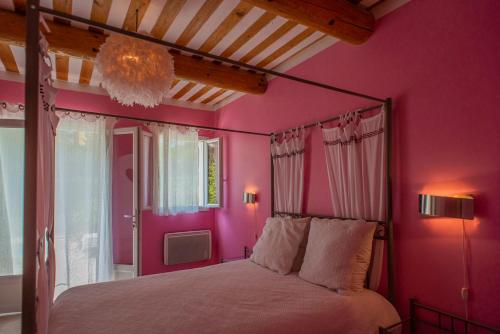 Krevet ili kreveti u jedinici u objektu Les Manaux en Provence