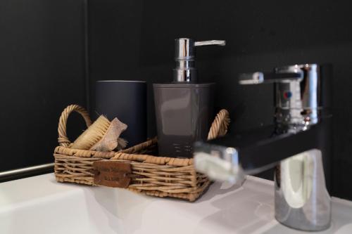 Nautic Strandhotelにあるコーヒーまたはお茶