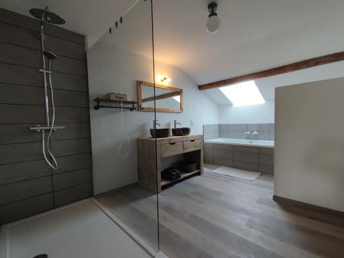 Kuchyň nebo kuchyňský kout v ubytování B&B Emmylou