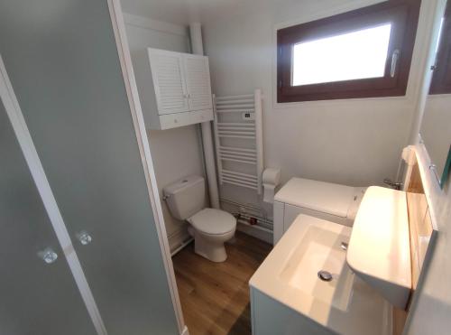 Bathroom sa Appartement avec vue sur le Sancy, parking gratuit