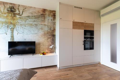 Η κουζίνα ή μικρή κουζίνα στο Apartmán Vážka
