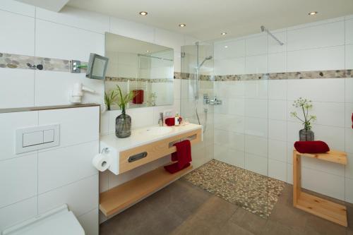 Koupelna v ubytování Aparthotel Brunnenhof