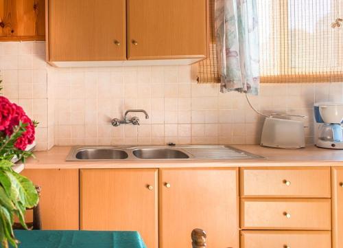 Η κουζίνα ή μικρή κουζίνα στο Villa Pouliezos Apartments