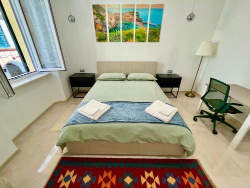 Krevet ili kreveti u jedinici u objektu HEART Luxury Apartment in Centro Storico