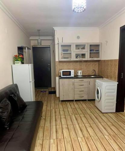 Kuchyň nebo kuchyňský kout v ubytování Apartment Sairme