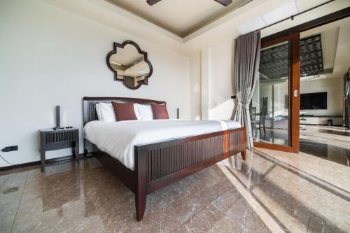 Кровать или кровати в номере Villa Manolo