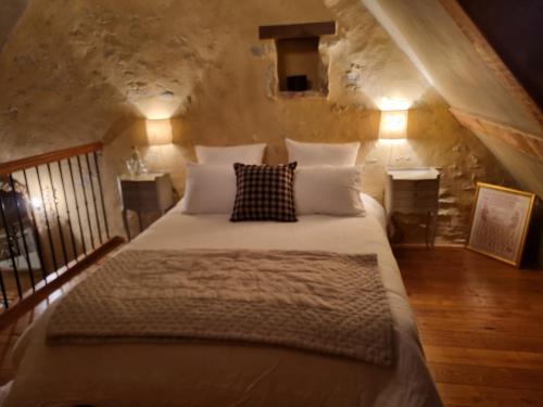 Llit o llits en una habitació de La Grange des Bruyères