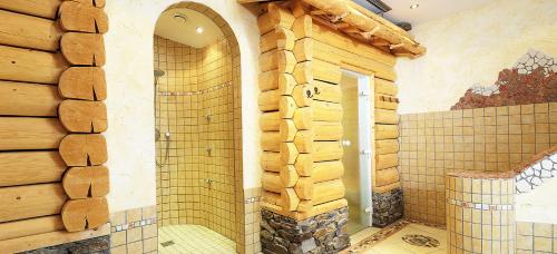Koupelna v ubytování Hotel Kristall B&B
