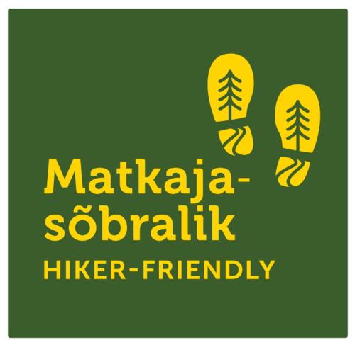 a sign that reads matkaria sicharin higher friendly at Livonia Matkamaja in Kilingi-Nõmme