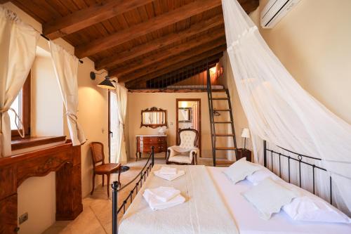 Postel nebo postele na pokoji v ubytování Villa Mileti