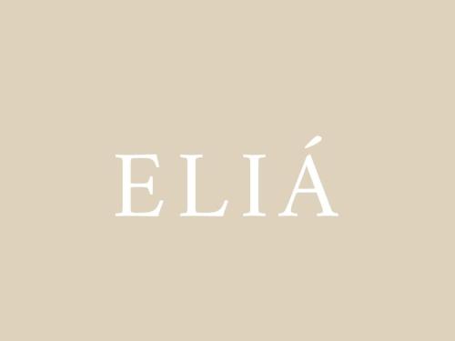 a sign with the word elka written in gray at Elia Luxury Villa in Akrotiri