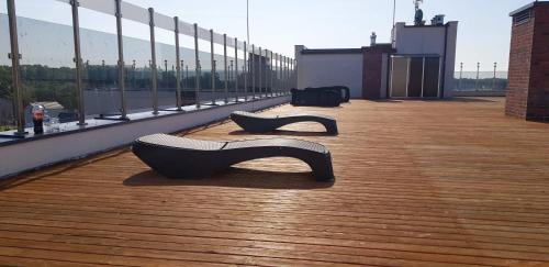 Μπαλκόνι ή βεράντα στο Apartament 33 przy latarni