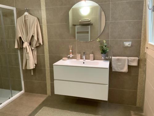 Koupelna v ubytování King' s Apartment