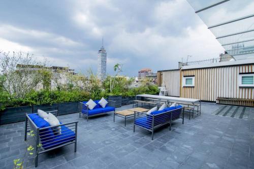 Hồ bơi trong/gần 104 LOFT CENTRO CDMX CONFORT 1° PISO BALCON