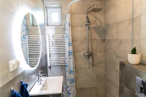 Kúpeľňa v ubytovaní Siedlisko pod brzozami