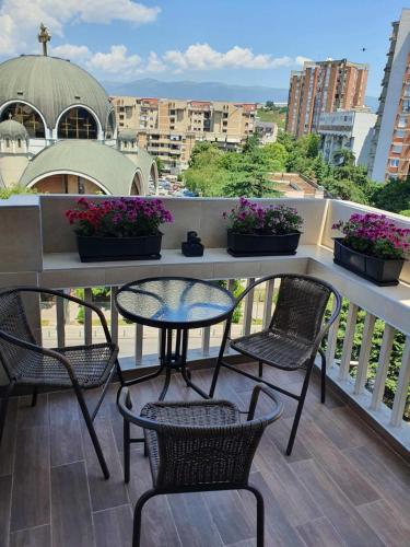 Balkón nebo terasa v ubytování Niko-Max Apartment