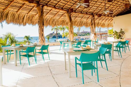 Quinta Real Huatulcoにあるレストランまたは飲食店