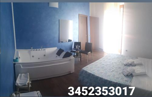 Katil atau katil-katil dalam bilik di Via Trento 30