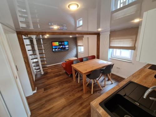 Η κουζίνα ή μικρή κουζίνα στο Apartment-1 Rödermark