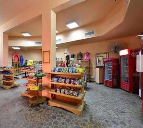 a store with a lot of items on display at Private chalte Palmera sokhna family in Ain Sokhna