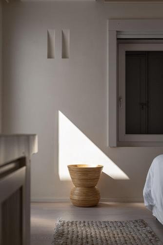 Кровать или кровати в номере Villa Santa Esmeralda Mykonos