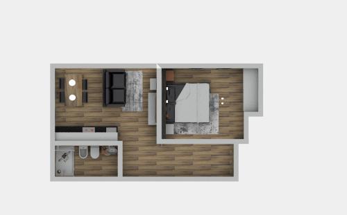 wykonanie planu piętra domu w obiekcie Apartment Steinach w mieście Lagundo