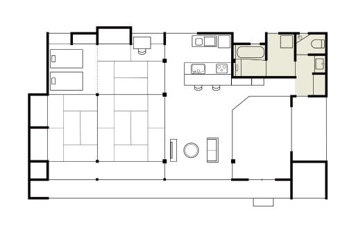 a floor plan of a house at TOKI NO YADO in Nakanogō