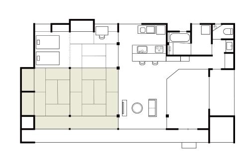 a floor plan of a house at TOKI NO YADO in Nakanogō